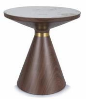 Kavos staliukas Napa A, ruda sp./balta sp., 70 cm x 70 cm x 43 cm