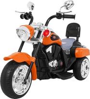 Vaikiškas elektrinis motociklas Ramiz Chopper NightBike, oranžinė sp.