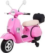 Vaikiškas elektrinis motoroleris Ramiz Vespa, juoda sp./rožinė sp.