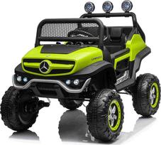 Vaikiškas elektromobilis Ramiz Mercedes Benz Unimog, žalia sp.