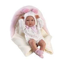 Lėlė - kūdikis su priedais Llorens Bimba 63594, 35 cm, balta sp.