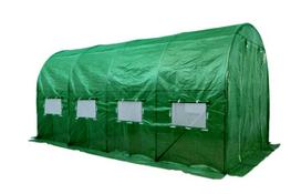 Arkinis šiltnamis su orlaidėmis 000756, polivinilchloridas (pvc), 6 x 3 m, žalia sp.