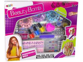 Nagų dekoravimo rinkinys vaikams Lean Toys Beauty Bomb