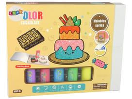 Langų lipdukų rinkinys Lean Toys Candy, įvairių spalvų