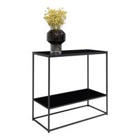 Konsolinis staliukas House Nordic, juoda sp., 80 cm x 36 cm x 80 cm