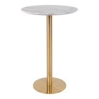 Baro stalas House Nordic Bolzano, aukso sp./balta sp., 70 cm x 70 cm x 105 cm