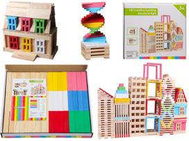 Medinės kaladėlės Building Blocks