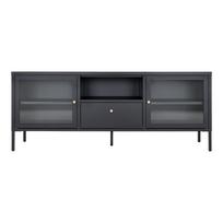 TV staliukas House Nordic Dalby, juoda sp., 160 cm x 35 cm x 60 cm