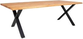 Valgomojo stalas House Nordic Toulon, ąžuolo sp./juoda sp./šviesiai ruda sp., 240 cm x 95 cm x 75 cm