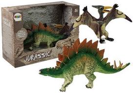 Figūrėlių rinkinys, dinozauras Lean Toys Jurassic Dinosaur World Stegosaurus & Pteranodon, 2 vnt., įvairių spalvų
