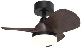 Lubinis ventiliatorius su lempa CristalRecord Bryan Mini CCT, 18 W, 1 vnt.