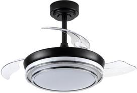 Lubinis ventiliatorius su lempa CristalRecord Lander Mini CCT, 46 W, 1 vnt.