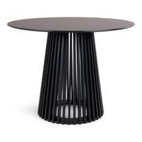 Stalas Domoletti, juoda sp., 100 cm x 100 cm x 75 cm