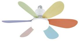 Lubinis ventiliatorius su lempa CristalRecord Nikiya 85-970-30-666, 18 W, 1 vnt.