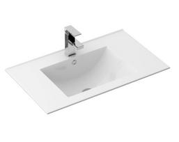 Vonios praustuvas Rea Dafne 70, keramika, 71 cm x 46 cm x 17 cm, balta sp.