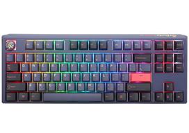 Laidinė žaidimų klaviatūra Ducky One 3 Cosmic Cherry MX Clear, EN, mėlyna sp.