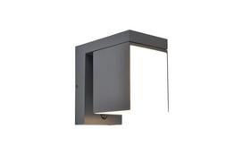 Sieninis šviestuvas su saulės baterija Lutec Prima, 9.5W, IP54, antracito sp.