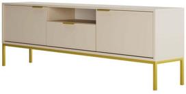 TV staliukas Kocot Kids Austin 175, aukso sp./smėlio sp., 175 cm x 33 cm x 56.4 cm