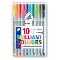 Tušinukas Staedtler, įvairių spalvų, 0.3 mm, 10 vnt.