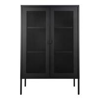 Vitrina House Nordic Melbourne, juoda sp., 40 cm x 80 cm x 120 cm