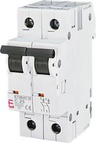 Automatinis jungiklis ETI ETIMAT10, 2P, C, 10kA, 25 A
