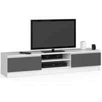TV staliukas Akord RTV K160, balta sp./pilka sp., 40 cm x 160 cm x 33 cm