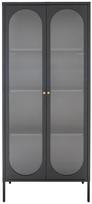 Vitrina House Nordic Adelaide 3001200, juoda sp., 80 cm x 35 cm x 180 cm