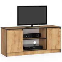 TV staliukas Akord RTV, juoda sp./medžio sp., 40 cm x 120 cm x 55 cm