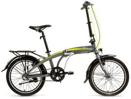 Dviratis sulankstomas Bisan FX3500 NX3, 20 ", geltona sp./pilka sp.