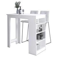 Baro stalas Akord Furniture Factory, balta sp., 115 cm x 50 cm x 103 cm