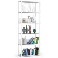 Knygų lentyna Akord Loft 700, balta sp., 192 cm x 70 cm x 32 cm