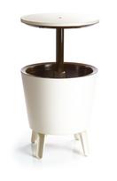 Lauko stalas Keter Cool Bar, kreminė sp./ruda sp., 49.5 cm x 49.5 cm x 57 - 84.5 cm