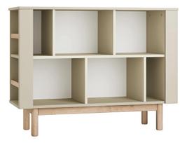 Knygų lentyna Pinio Miloo Low, šampano sp., 90.4 cm x 40 cm x 120 cm