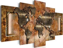 Akrilo stiklo reprodukcija Artgeist Steel Map, 20 cm x 50 cm