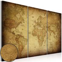 Reprodukcija Artgeist Old map: triptych HK3285, 60 cm x 40 cm