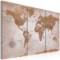 Reprodukcija Artgeist Vintage Map: Oriental Travels HK6356-DKX, 120 cm x 80 cm