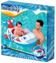 Pripučiamas plaustas Bestway, mėlyna sp./balta sp./raudona sp., 109 cm x 97 cm