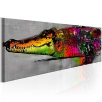 Reprodukcija Artgeist Colourful Alligator N4515-DK150PWD, 150 cm x 50 cm