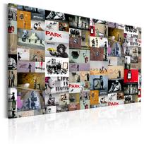 Reprodukcija Artgeist Art of Collage: Banksy, i-c-0091-b-b, 120 cm x 80 cm