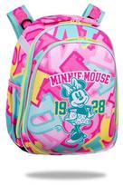 Mokyklinė kuprinė Disney Turtle Minnie Mouse, geltona sp./rožinė sp./turkio sp., 29 cm x 16 cm x 44 cm
