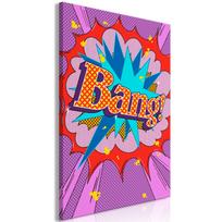 Reprodukcija Artgeist Comic Street Art - Colorful Text on Vibrant Background, m-a-0831-b-a, 80 cm x 120 cm