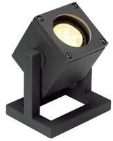 Pastatomas lauko šviestuvas SLV Cubix 1, 25W, GU10, IP44, antracito sp., 10.5 cm x 12.5 cm
