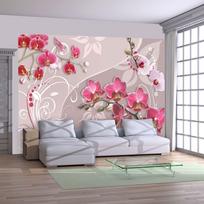 Fototapetas Artgeist Flight Of Pink Orchids LNEW010190SAM, 140 cm x 196 cm