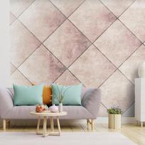 Fototapetas Artgeist Perfect Cuts - Geometric Symmetrical Tiled Pattern With Pattern, 70 cm x 100 cm