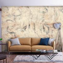 Fototapetas Artgeist Greek Laurels - Composition With Leaves In Patterns On A Background In Yellow Tones, 280 cm x 392 cm