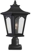 Pastatomas lauko šviestuvas Quoizel Lighting Bedford, 60W, E27, IP44, juoda sp., 21.6 cm x 47 cm