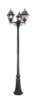 Pastatomas lauko šviestuvas Elstead Lighting Norfolk, 100W, E27, IP43, juoda sp., 60 cm x 227 cm