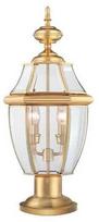 Pastatomas lauko šviestuvas Elstead Lighting Newbury, 30W, E14, IP44, aukso sp., 26.4 cm x 57 cm