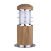 Pastatomas lauko šviestuvas Elstead Lighting Poole GZ/MB, 40W, E27, IP55, medienos sp., 10.2 cm x 24 cm