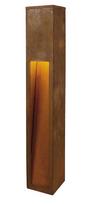 Pastatomas lauko šviestuvas SLV Rusty Slot 80, 9W, LED, IP55, ruda sp., 12 cm x 80 cm